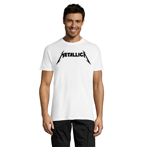 T-shirt męski Metallica biały 3XS