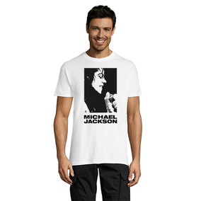T-shirt męski Michael Jackson Face biały, 5XL