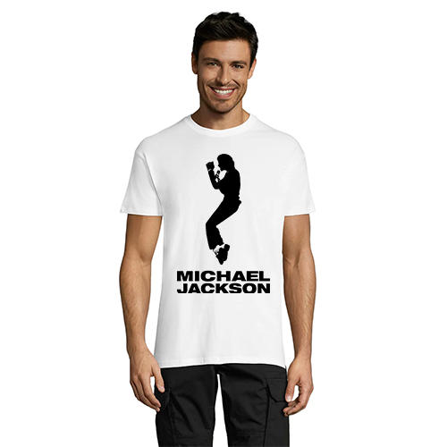 T-shirt męski Michaela Jacksona biały 4XS