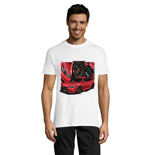 T-shirt męski Mitsubishi Lancer EVO w kolorze czarnym XL