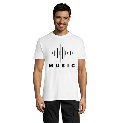 T-shirt męski muzyczny czarny 3XS