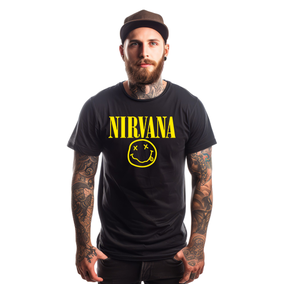 T-shirt męski Nirvana 2 biały 4XS