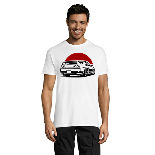 T-shirt męski Nissan GTR R33 biały 2XS