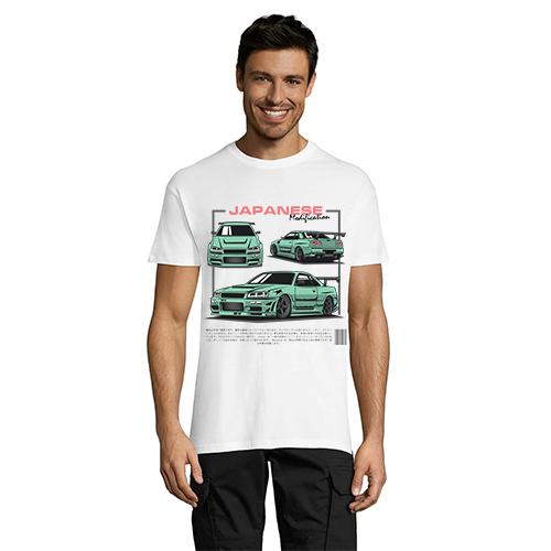 Nissan - T-shirt męski GTR R34 biały 2XS