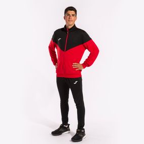 OXFORD TRACKSUIT RED BLACK XS