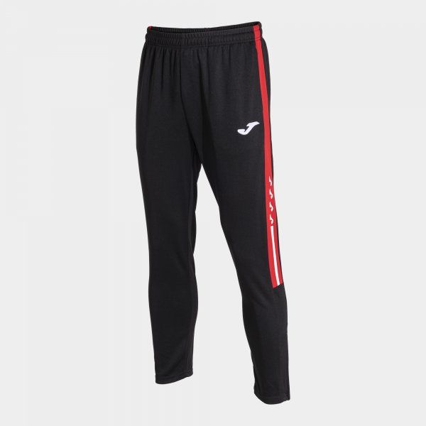 OLIMPIADA LONG PANTS spodnie dresowe czarny czerwony L