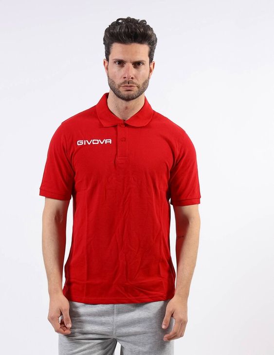 POLO COTONE PIQUET SUMMER koszulka polo czerwony 3XL