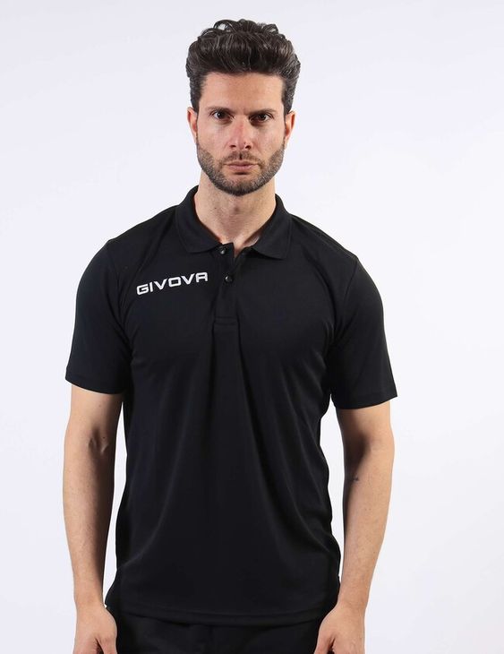 POLO POCKET IN MESH NERO Tg. 3XS