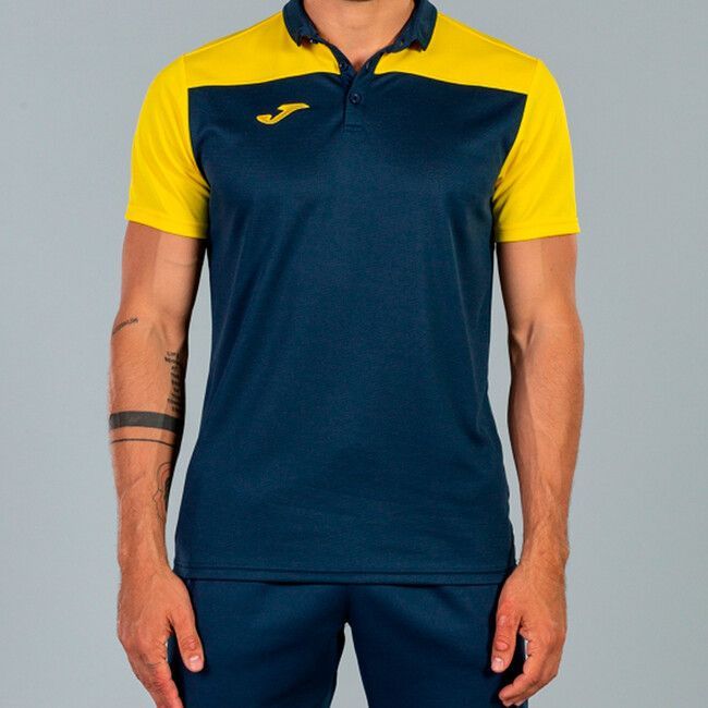 POLO SHIRT HOBBY II NAVY-YELLOW S/S XL