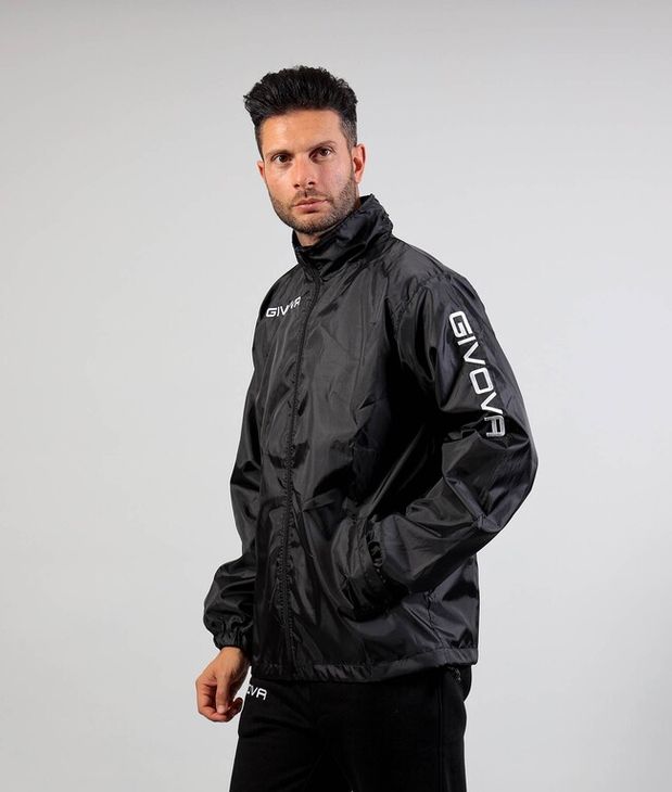 RAIN JACKET WIND kurtka czarny 2XS