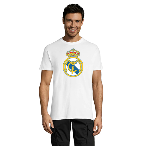 Męska koszulka klubowa Real Madryt w kolorze białym XS