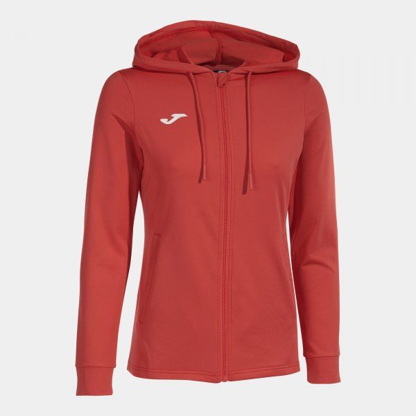 SCULPTURE II ZIP-UP HOODIE RED L