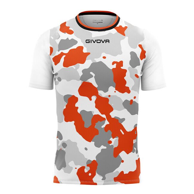 SHIRT ARMY INTERLOCK golf biały/pomarańczowy L