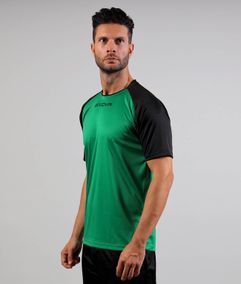 SHIRT CAPO INTERLOCK golf zielony/czarny 3XS