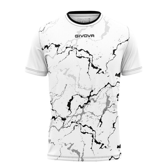 SHIRT GRAFITE INTERLOCK golf biały/czarny L