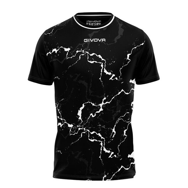 SHIRT GRAFITE INTERLOCK golf czarny/biały L