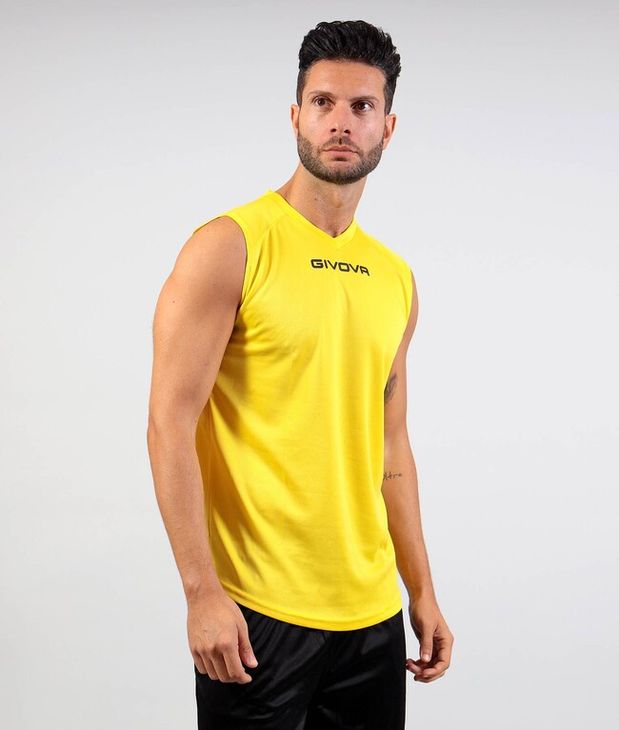 SHIRT SMANICATO GIVOVA ONE GIALLO Tg. 3XL