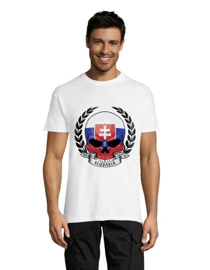 Męski T-shirt Scull w kolorze białym XL