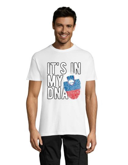 T-shirt męski Słowenia – To jest w moim DNA biała L