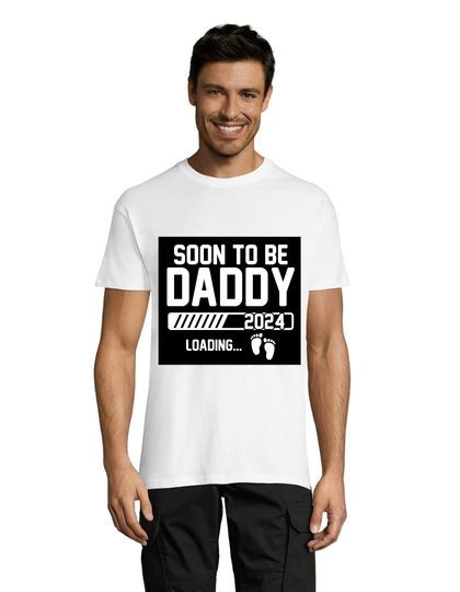 Koszulka męska wkrótce będę tatą 2024 biała 2XL