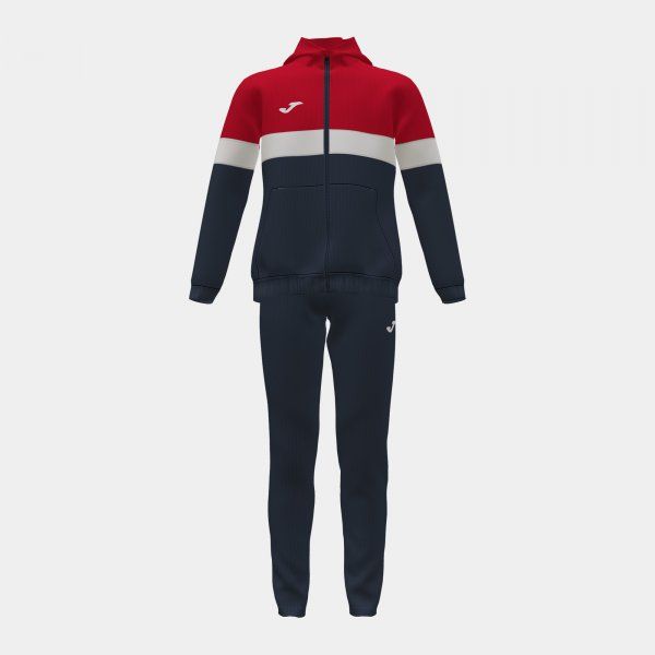 STRIPE TRACKSUIT zestaw granatowy czerwony XS