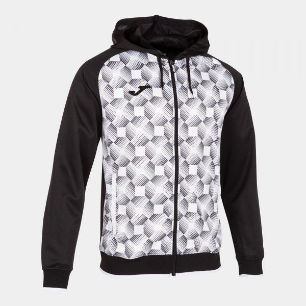 SWEATSHIRT SUPERNOVA III ZIP-UP HOODIE czarny biały 6XS