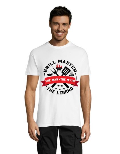Koszulka męska The Legend - Grill Master biała 2XL