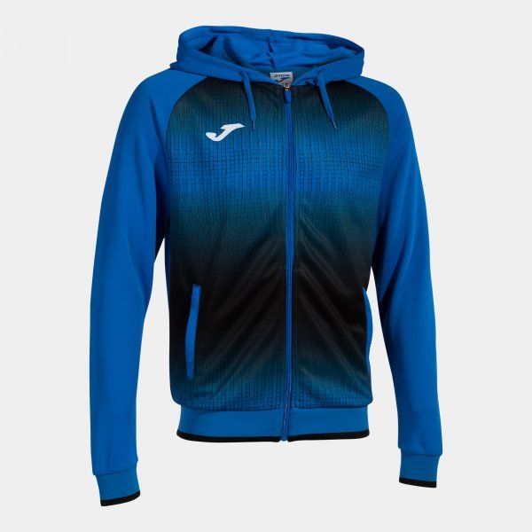 TIGER V ZIP-UP HOODIE podkoszulek lazurowa czerń XS