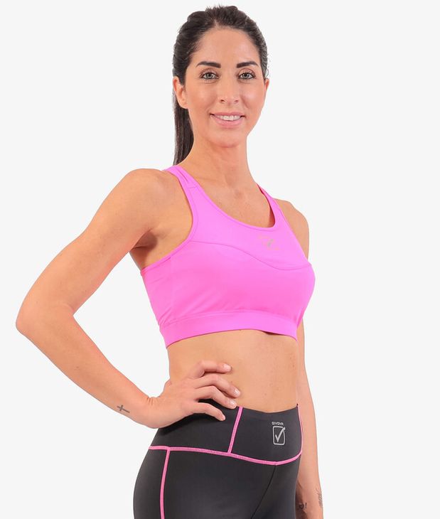 TOP DONNA STAMPA FUXIA Tg. XS