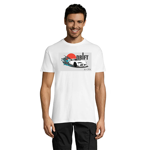 Męska koszulka t-shirt Toyota Supra Drift czarna 2XL