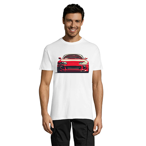 Toyota - T-shirt męski Supra RED biały L