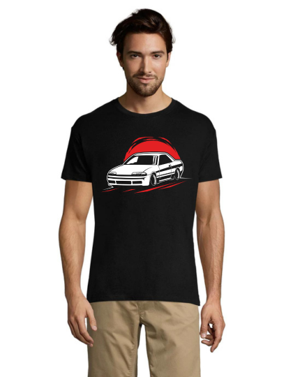 T-shirt męski Toyota Supra RED Sun czarny 2XS