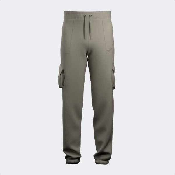 UNIVERSITY LONG PANTS beżowy L