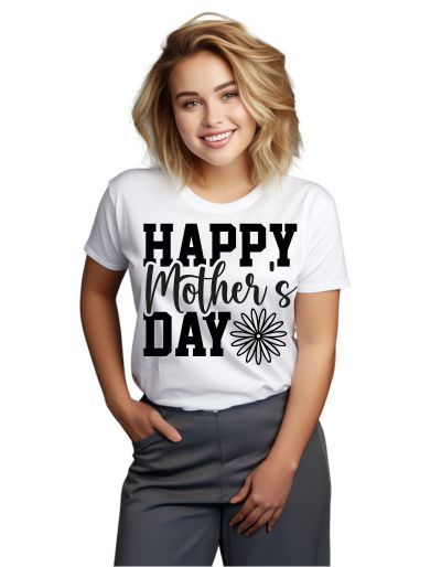 Wo T-shirt męski Happy Mother's Day biały 2XL